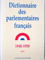 Dictionnaire des parlementaires français, notices biographiques sur les parlementaires français de 1940 à 1958, Tome 3, C-D