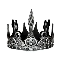 couronne de roi luxe latex argent noir