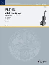 6 duos faciles, Sonatinen. op. 8. 2 violins.