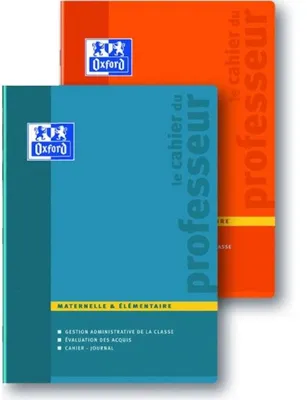 OXFORD Cahier Enseignants Maternelle et Elémentaire 24x32cm Réglure Spécifique 100 Pages Agrafées Coloris Assortis