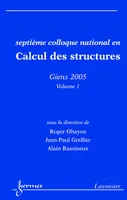 Septième Colloque national en calcul des structures - 17-20 mai 2005, Giens, Var, 17-20 mai 2005, Giens, Var
