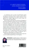 Livres Sciences Humaines et Sociales Sciences sociales Le harcèlement moral dans l'enseignement, Sévices publics Daniel Arnaud