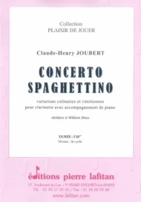 Concerto spaghettino, Variations culinaires et vénitiennes pour clarinette avec accompagnement de piano