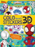 Marvel Spidey et ses amis extraordinaires - Colo avec stickers 3D - Avec des stickers métallisés en relief pour décorer tes colos !