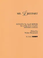 Sonata, No. 3 E minor. treble recorder and piano.