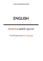 English, America and england, the people and the language