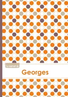 Le carnet de Georges - Lignes, 96p, A5 - Ronds Orange Gris Violet