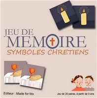 Jeu de mémoire - Symboles chrétiens - Illustrations religieuses.