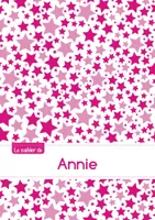 Le cahier d'Annie - Petits carreaux, 96p, A5 - Constellation Rose