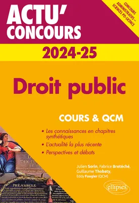 Droit public 2024-2025 - Cours et QCM