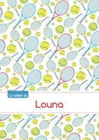 Le cahier de Louna - Blanc, 96p, A5 - Tennis