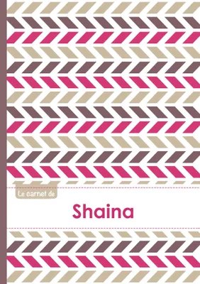 Le carnet de Shaina - Lignes, 96p, A5 - Motifs Violet Gris Taupe