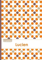 Le carnet de Lucien - Lignes, 96p, A5 - Ronds Orange Gris Violet