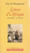 Lettres d'Afrique (Algérie, Algérie, Tunisie