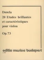 20 etudes brillantes et caracteristiques op. 73 f, für Violine