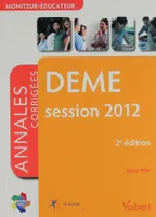 DEME / annales corrigées session 2012, session 2012