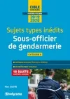 Sujets-types inédits concours externe de sous-officier de gendarmerie, Catégorie B