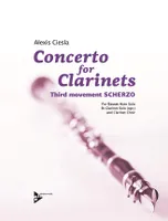 Concerto for Clarinets, Third movement SCHERZO. basset horn and clarinet choir. Partition et parties.
