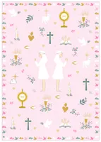 Planche de stickers fille (Communion, Profession de foi et confirmation)