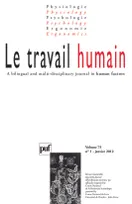 Le travail humain 2012 - vol. 75 - n° 1