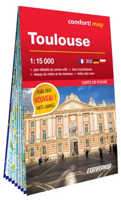 Toulouse 1/15.000 (carte laminée format poche - plan de ville)