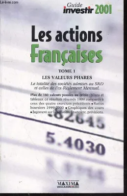 Le guide des action françaises T1 2001, mise à jour des ratios à partir des cours de clôture du mardi 19 septembre 2000