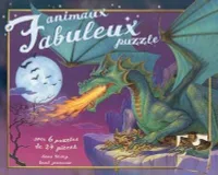 Animaux fabuleux puzzle, avec 6 puzzles de 24 pièces