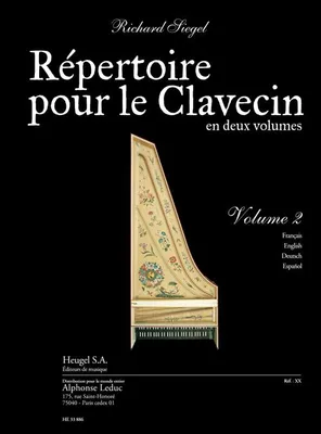 Répertoire pour le clavecin Vol. 2