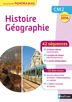 Histoire Géographie CM2 fichier + CD - Collection Panoramas 2017 - Programme 2016