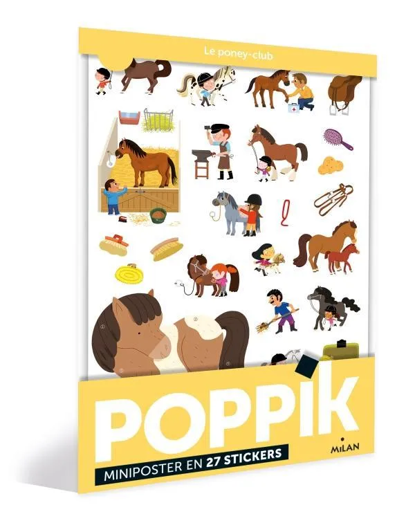 Jeux et Jouets Loisirs créatifs Découpes, collages et assemblages Le poney-club  - Poppik POPPIK/BARBORINI