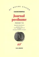 Poésies / Eugenio Montale., 7, Poésies, VII : Journal posthume