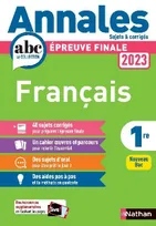 Annales Bac 2023 Français 1ère Corrigés