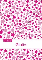 Le cahier de Giulia - Blanc, 96p, A5 - Constellation Rose