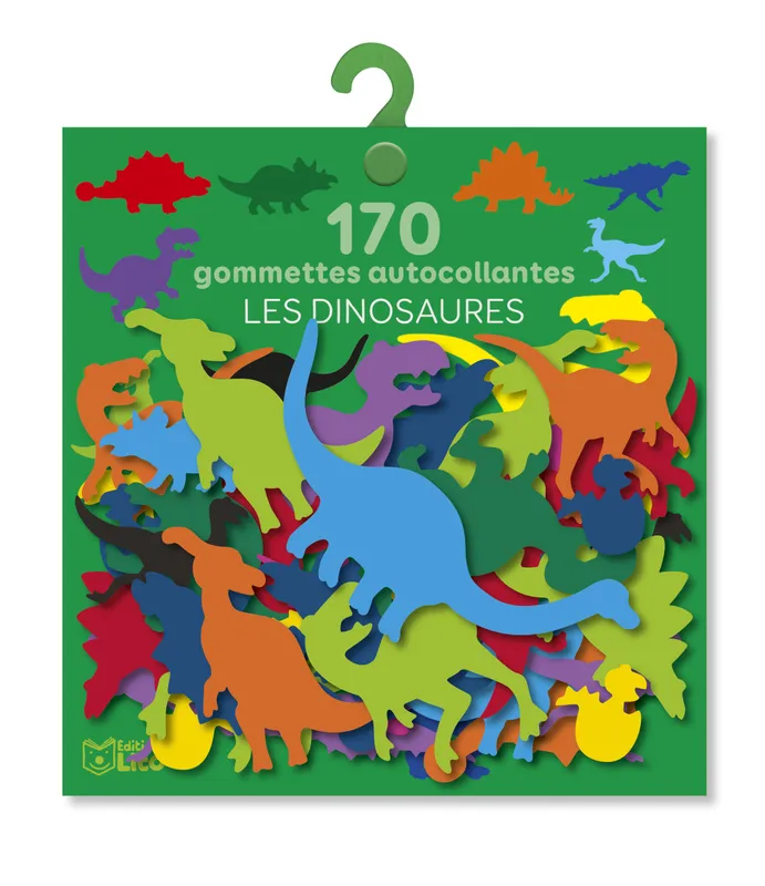 Jeux et Jouets Loisirs créatifs Découpes, collages et assemblages Les dinosaures : 170 gommettes autocollantes Kaori Souvignet