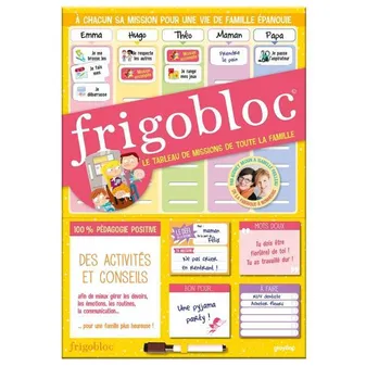 Tableau des missions aimanté Frigobloc - Pédagogie positive -  AKOUN/PAILLEAU - Librairies Charlemagne