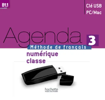 Agenda 3 - Manuel numérique intéractif pour l' enseignant (clé USB), Agenda 3 - Manuel numérique sur support (Clés USB)