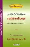QCM mathématiques, corrigés et commentés...