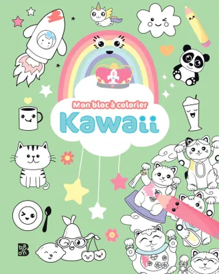 Kawaii bloc à colorier