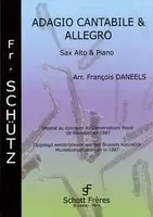 Adagio cantabile et Allegro, alto saxophone and piano.