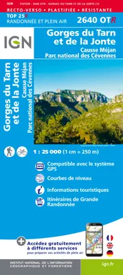 Top 25 résistante, 2640OTR, 2640Otr Gorges Du Tarn Et De La Jonte.Causse Méjan