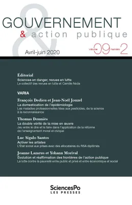 Gouvernement & action publique 09-2, avril-juin 2020, Varia
