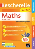 Bescherelle collège - Maths (6e, 5e, 4e, 3e), tout le programme de maths au collège