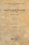 Journal de voyage, 1, August fryderyk moszynski, Volume 1, La France : 1784-1785