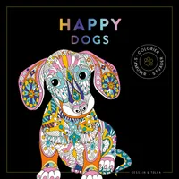 Black coloriage Happy dogs - NP
