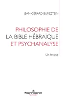 Philosophie de la Bible hébraïque et psychanalyse, Un lexique