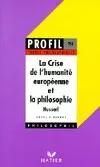 Le crise de l'humanité européenne et la philosophie, 1935