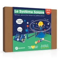 Le système solaire - Kit ludo-éducatif 8-12 ans, Fabrique et peins ton système solaire articulé