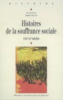 Histoires de la souffrance sociale, XVIIe-XXe siècles