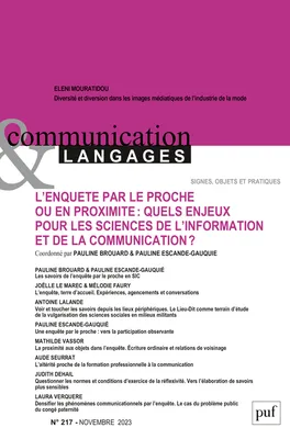 Communication et langages 2023, n.217