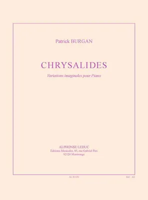 Chrysalides, Variations imaginales pour piano